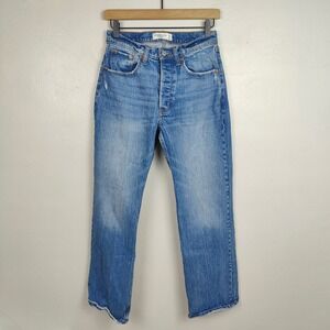 Abercrombie & Fitch The 90s Baggy Low Rise Jeans Womens 25 Preppy Medium Watch